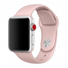 Силиконовый ремешок для Apple Watch 38/40/41 mm Sport Band ПУДРА