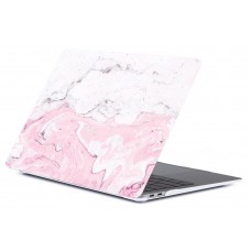 Чехол- накладка пластиковая для MacBook  PRO13" (2016-2021) РОЗОВЫЙ МРАМОР