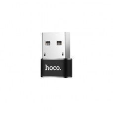 Переходник Hoco  USB/ USB Type-C Black