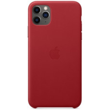 Чехол кожаный для Apple iPhone 11 Pro Max Leather Case - Красный