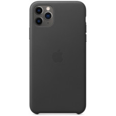Чехол кожаный для Apple iPhone 11 Pro Max Leather Case - Черный