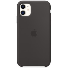 Чехол Apple для iPhone 11, силикон, черный