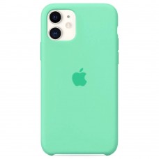 Чехол Apple для iPhone 11, силикон, светло-зелёный