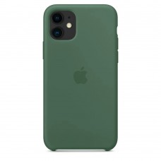 Чехол Apple для iPhone 11, силикон, тёмно-зелёный