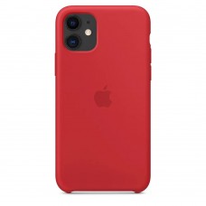 Чехол Apple для iPhone 11, силикон, красный