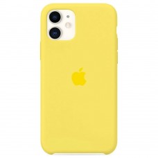 Чехол Apple для iPhone 11, силикон, ярко-жёлтый