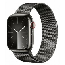 Умные часы Apple Watch Series 9 41 мм Steel Case GPS + Cellular, Graphite Milanese Loop