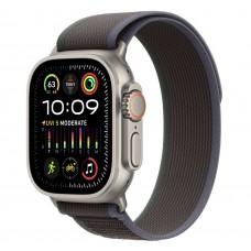 Apple Watch Ultra 2 GPS + Cellular 49mm Titanium Case with Blue/Black Trail Loop (корпус из титана, ремешок Trail цвета синий/черный) (M/L, 145–220 мм)