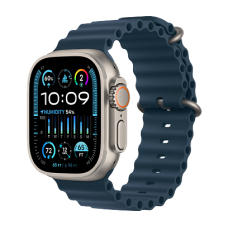 Apple Watch Ultra 2 GPS + Cellular 49mm Titanium Case with Blue Ocean Band (корпус из титана, ремешок Ocean синего цвета)
